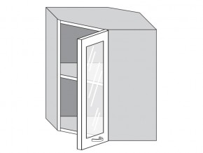 1.60.3у Шкаф настенный (h=720) угловой на 600мм со стекл. дверцей в Трёхгорном - tryohgornyj.magazinmebel.ru | фото