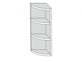 19.30.0р Полка угловая (h=913) радиусная  ЛДСП УНИ в Трёхгорном - tryohgornyj.magazinmebel.ru | фото