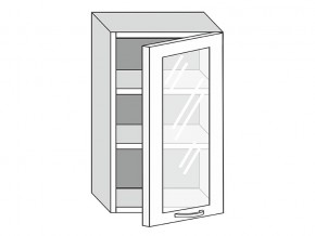 19.50.3 Шкаф настенный (h=913) на 500мм с 1-ой стекл. дверцей в Трёхгорном - tryohgornyj.magazinmebel.ru | фото