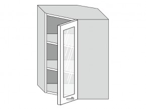 19.60.3у Шкаф настенный (h=913) угловой на 600мм со стекл. дверцей в Трёхгорном - tryohgornyj.magazinmebel.ru | фото