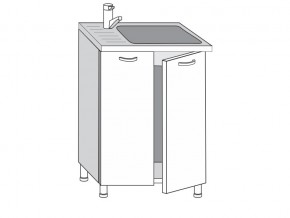 2.60.2м Шкаф-стол на 600мм под врезную мойку с 2-мя дверцами в Трёхгорном - tryohgornyj.magazinmebel.ru | фото
