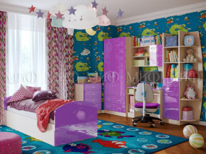 Детская комната Юниор-2 Фиолетовый металлик в Трёхгорном - tryohgornyj.magazinmebel.ru | фото
