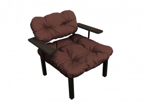 Кресло Дачное коричневая подушка в Трёхгорном - tryohgornyj.magazinmebel.ru | фото