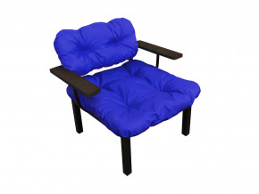 Кресло Дачное синяя подушка в Трёхгорном - tryohgornyj.magazinmebel.ru | фото - изображение 1