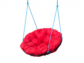 Кресло Папасан подвесное красная подушка в Трёхгорном - tryohgornyj.magazinmebel.ru | фото - изображение 1