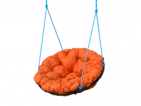 Кресло Папасан подвесное оранжевая подушка в Трёхгорном - tryohgornyj.magazinmebel.ru | фото