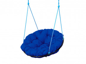 Кресло Папасан подвесное синяя подушка в Трёхгорном - tryohgornyj.magazinmebel.ru | фото