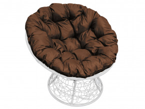 Кресло Папасан с ротангом коричневая подушка в Трёхгорном - tryohgornyj.magazinmebel.ru | фото - изображение 1