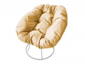 Кресло Пончик без ротанга бежевая подушка в Трёхгорном - tryohgornyj.magazinmebel.ru | фото - изображение 1