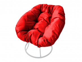 Кресло Пончик без ротанга красная подушка в Трёхгорном - tryohgornyj.magazinmebel.ru | фото