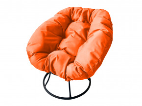 Кресло Пончик без ротанга оранжевая подушка в Трёхгорном - tryohgornyj.magazinmebel.ru | фото