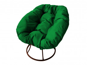 Кресло Пончик без ротанга зелёная подушка в Трёхгорном - tryohgornyj.magazinmebel.ru | фото