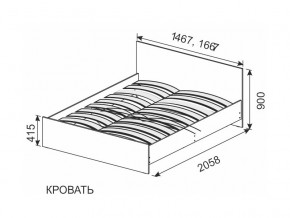 Кровать 1600х2000 ортопедическое основание в Трёхгорном - tryohgornyj.magazinmebel.ru | фото