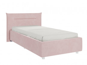 Кровать Альба 900 велюр нежно-розовый в Трёхгорном - tryohgornyj.magazinmebel.ru | фото