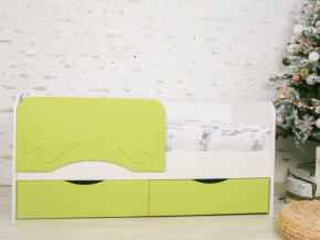 Кровать Бабочка белый/салатовый софт в Трёхгорном - tryohgornyj.magazinmebel.ru | фото - изображение 1