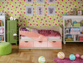 Кровать Бабочки 1600 Розовый металлик в Трёхгорном - tryohgornyj.magazinmebel.ru | фото - изображение 1