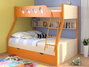 Кровать Дельта 20.02 оранжевая в Трёхгорном - tryohgornyj.magazinmebel.ru | фото