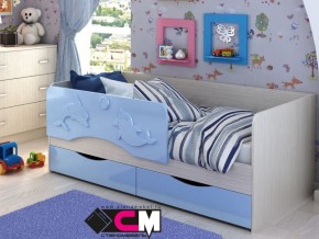 Кровать детская Алиса КР 812 голубая 1600 в Трёхгорном - tryohgornyj.magazinmebel.ru | фото - изображение 1