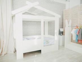 Кровать детская Теремок без ящика белая в Трёхгорном - tryohgornyj.magazinmebel.ru | фото - изображение 1