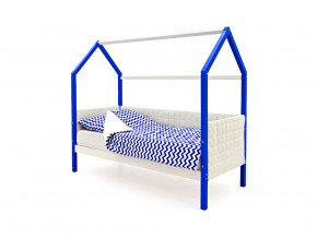 Кровать-домик мягкий Svogen сине-белый в Трёхгорном - tryohgornyj.magazinmebel.ru | фото - изображение 1