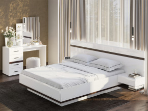 Кровать двойная Соло 1600 Белый в Трёхгорном - tryohgornyj.magazinmebel.ru | фото - изображение 2