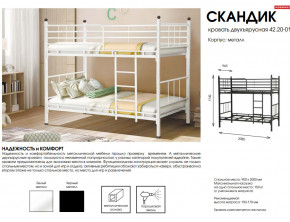 Кровать двухъярусная Скандик 42.20-01 в Трёхгорном - tryohgornyj.magazinmebel.ru | фото - изображение 2