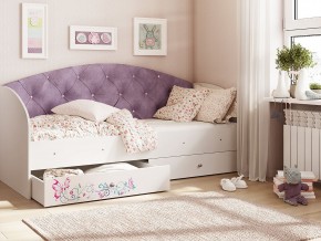 Кровать Эльза Белый-фиолетовый в Трёхгорном - tryohgornyj.magazinmebel.ru | фото