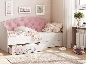 Кровать Эльза Белый-розовый в Трёхгорном - tryohgornyj.magazinmebel.ru | фото