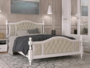 Кровать Жасмин 1600 Белый античный в Трёхгорном - tryohgornyj.magazinmebel.ru | фото