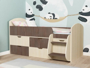 Кровать Малыш-7 Дуб-Бодега в Трёхгорном - tryohgornyj.magazinmebel.ru | фото - изображение 1