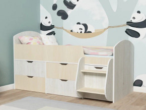 Кровать Малыш-7 Винтербер-Дуб в Трёхгорном - tryohgornyj.magazinmebel.ru | фото