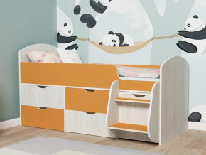 Кровать Малыш-7 Винтербер-Оранжевый в Трёхгорном - tryohgornyj.magazinmebel.ru | фото - изображение 1