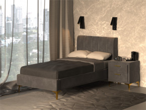 Кровать Рошаль 900 серый в Трёхгорном - tryohgornyj.magazinmebel.ru | фото - изображение 2