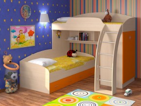 Кровать Соня 1+2 Оранжевый в Трёхгорном - tryohgornyj.magazinmebel.ru | фото - изображение 1