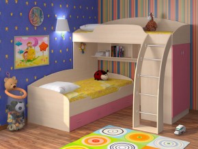 Кровать Соня 1+2 Розовый в Трёхгорном - tryohgornyj.magazinmebel.ru | фото - изображение 1
