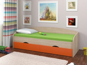 Кровать Соня 2 сонома-оранжевый в Трёхгорном - tryohgornyj.magazinmebel.ru | фото