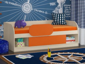 Кровать Соня 4 дуб молочный-оранжевый в Трёхгорном - tryohgornyj.magazinmebel.ru | фото - изображение 3