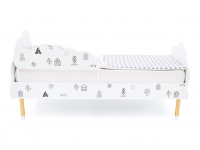 Кровать Stumpa Облако с бортиком рисунок Домики в Трёхгорном - tryohgornyj.magazinmebel.ru | фото - изображение 3