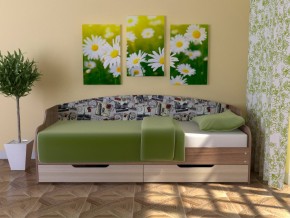 Кровать Юниор Тип 2 Микровелюр-марки 800х1600 в Трёхгорном - tryohgornyj.magazinmebel.ru | фото - изображение 1