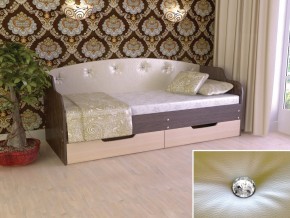 Кровать Юниор Тип 2 Венге/дуб молочный 800х1600 в Трёхгорном - tryohgornyj.magazinmebel.ru | фото