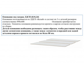 Основание из ЛДСП 0,9х2,0м в Трёхгорном - tryohgornyj.magazinmebel.ru | фото