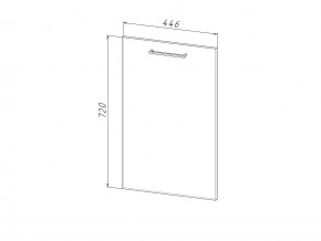 П 45 Комплект для посудомоечной машины 450 мм (цоколь + фасад) ЛДСП в Трёхгорном - tryohgornyj.magazinmebel.ru | фото