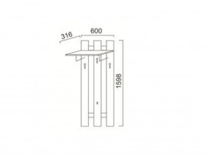 ПР-13 Вешалка в Трёхгорном - tryohgornyj.magazinmebel.ru | фото
