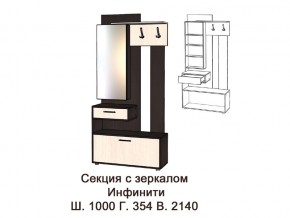 Секция с зеркалом в Трёхгорном - tryohgornyj.magazinmebel.ru | фото
