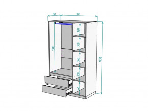 Шкаф Malta light H298 Белый в Трёхгорном - tryohgornyj.magazinmebel.ru | фото - изображение 2