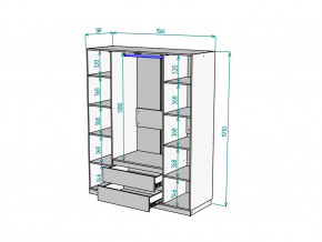 Шкаф Malta light H302 Белый в Трёхгорном - tryohgornyj.magazinmebel.ru | фото - изображение 2