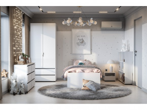 Спальня Токио Белый текстурный в Трёхгорном - tryohgornyj.magazinmebel.ru | фото - изображение 8