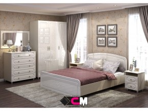 Спальня Виктория МДФ с большим комодом в Трёхгорном - tryohgornyj.magazinmebel.ru | фото - изображение 1